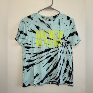 Junk Food Clothing Take Me to my Planet Graphic Tee Size XS NWT $50